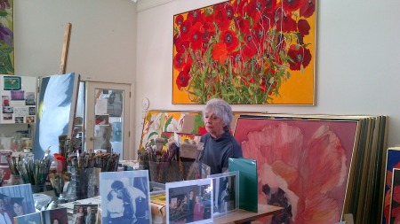 Helen At Work In Her Studio